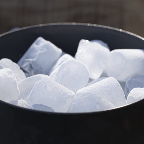 ice machine sunshine coast -bucket full of ice cubes